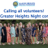 Calling all volunteers! Join our Greater Heights Night committee!