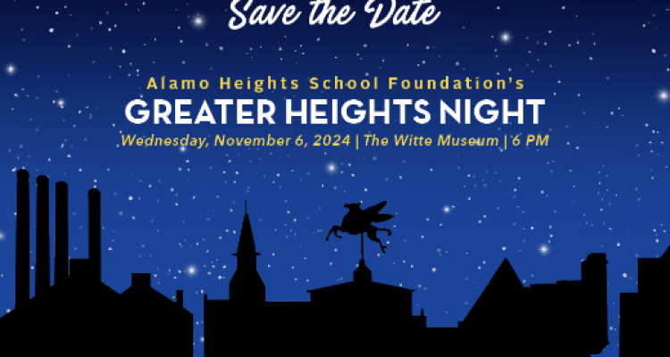 Save the Date for Greater Heights Night! Secure your sponsorship TODAY!