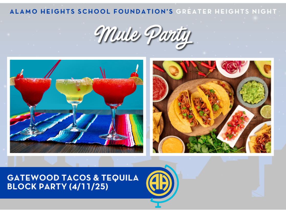 Greater Heights Night 2024 - Mule Party Auction - Gatewood Tacos and Tequila Block Party on April 11th