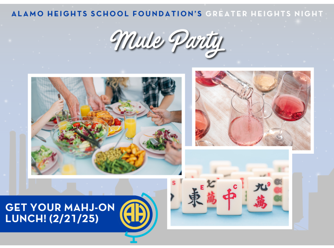 Greater Heights Night 2024 - Mule Party Auction - Get Your Mahj-ON Lunch on February 21st