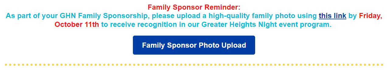 Family Sponsor Photo Upload